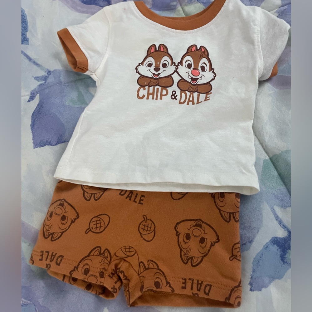 Chip and dale outfit for 6 months